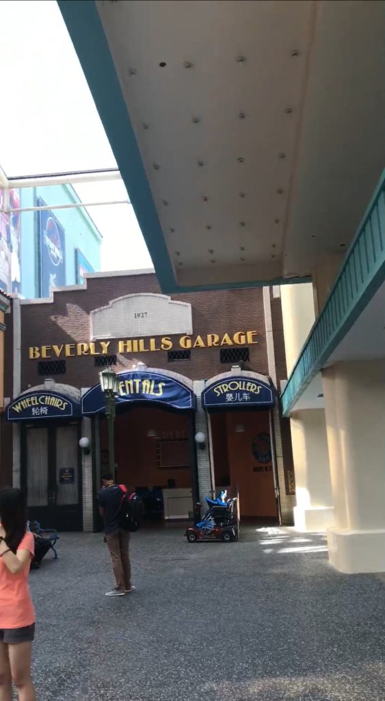 Stroller rental at Universal Studios Singapore. 