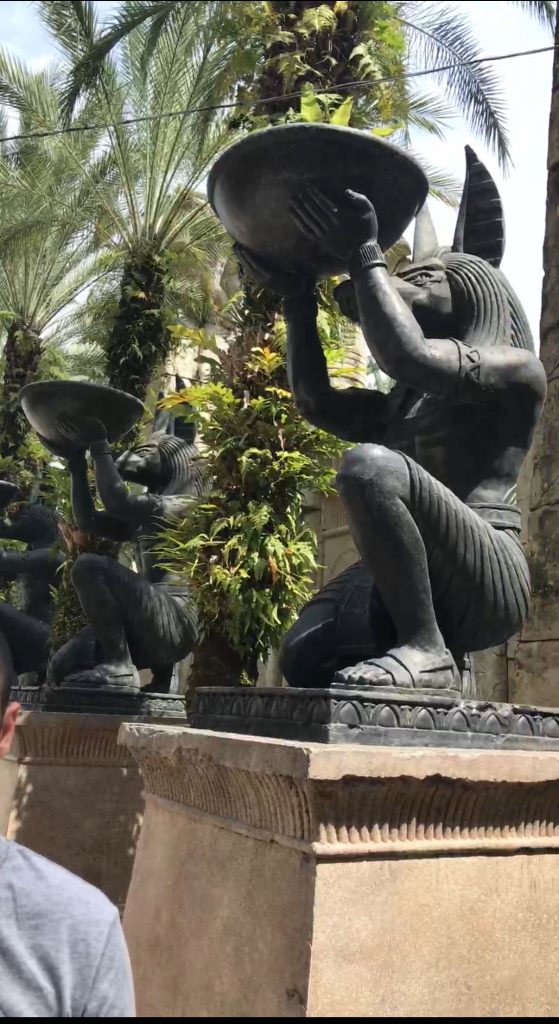 Mummy feature at Universal Studios Singapore. 