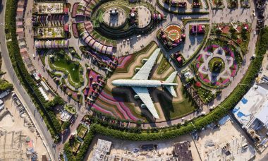 Top view of Dubai Miracle Garden